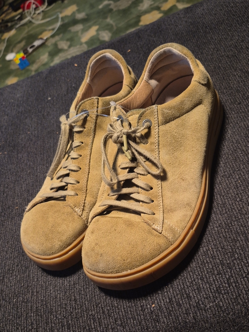 Birkenstock Men's Suede Sneakers in Tan